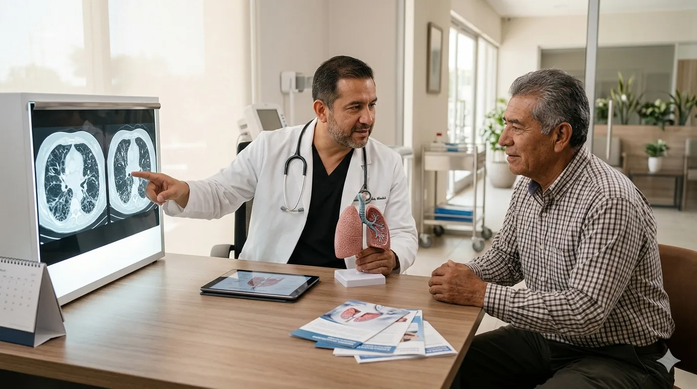 ¿Qué especialista trata la fibrosis pulmonar?