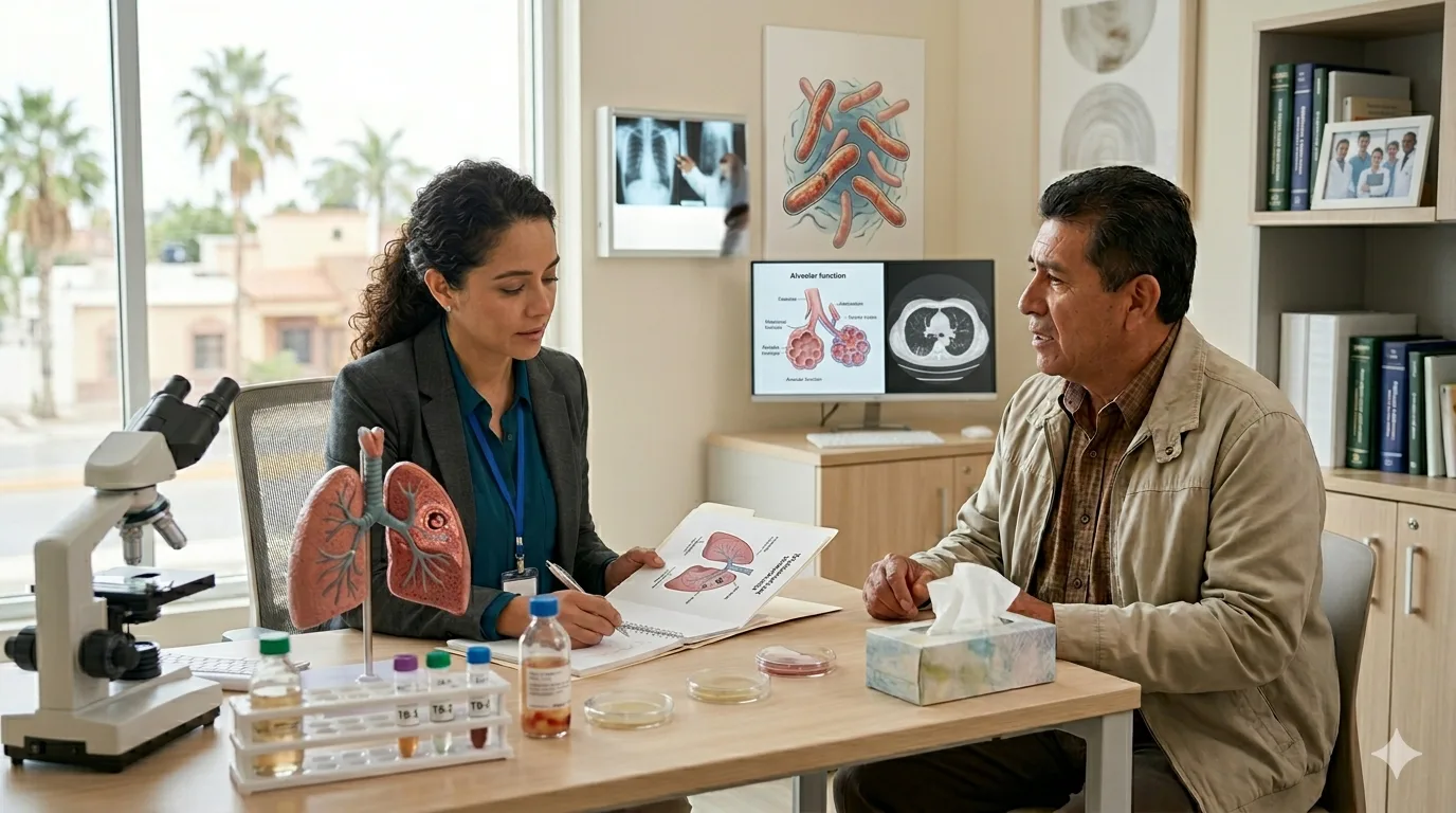 ¿Qué especialista trata la tuberculosis pulmonar?